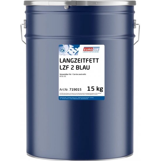 Bild 1 - EUROLUB LANGZEITFETT LZF 2 Blau 15kg
