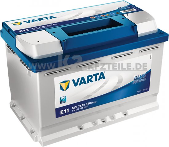 Bild 1 - Starterbatterie VARTA 12V 74Ah 5740120683132 BLUE Dynamic 680A CCA(EN)