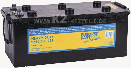 Bild 1 - Starterbatterie EUROPART 12V 180Ah HD 680 032 100.EP 1000A