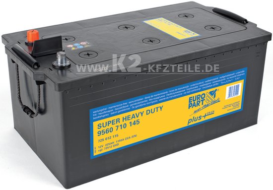 Bild 1 - Starterbatterie EUROPART Plus Batterie gug MF 12V 225Ah SHD 725012115 Ca/Ca EP PLUS 1150A CCA(EN)