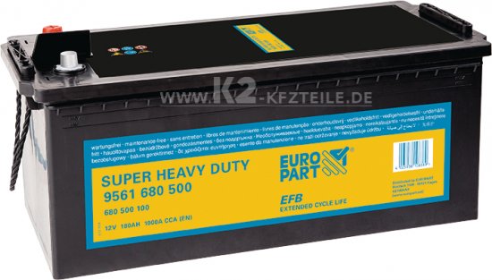 Bild 1 - Starter and supply battery 9561680500 EUROPART EFB